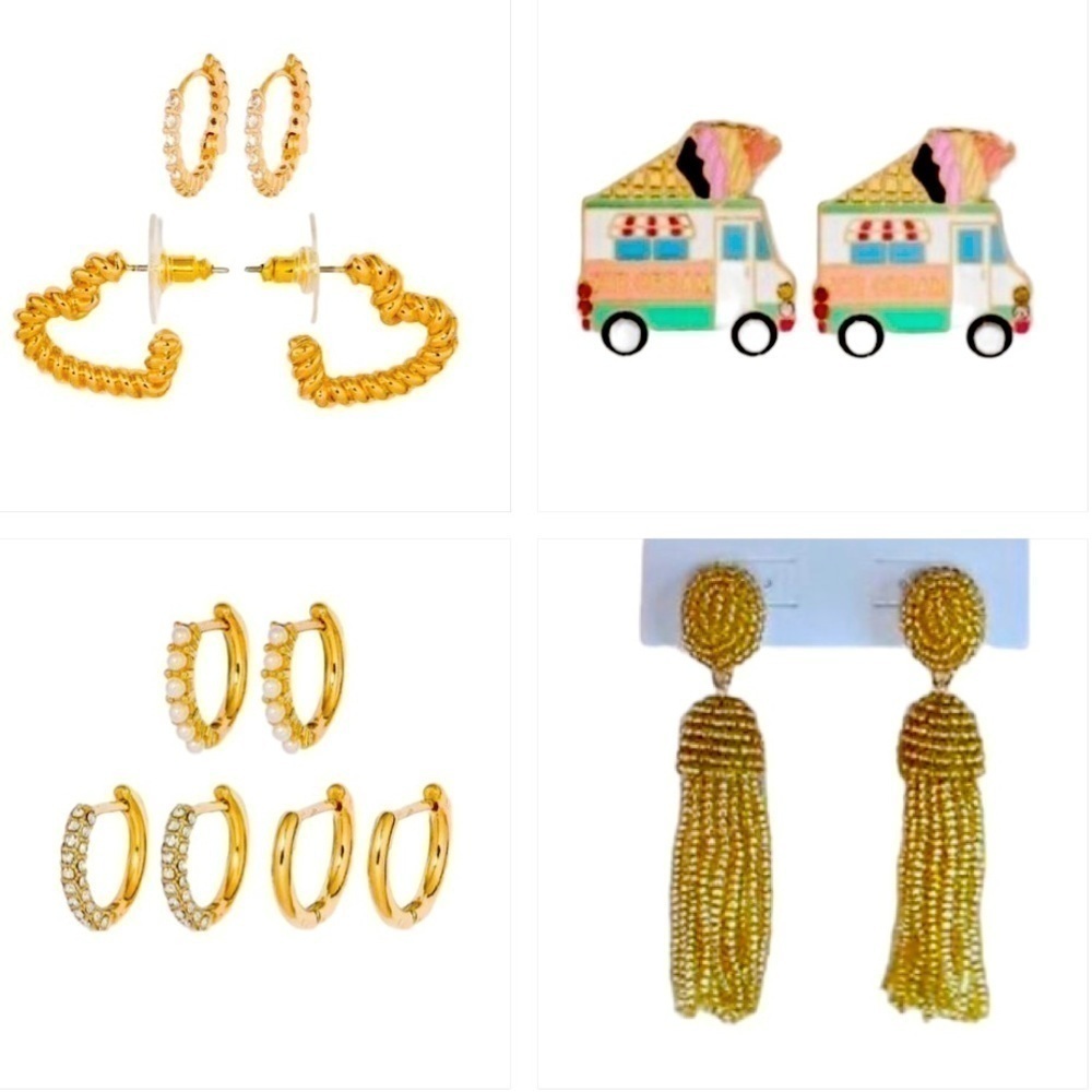 Sugarfix By Baublebar 7 Earrings Lot Set